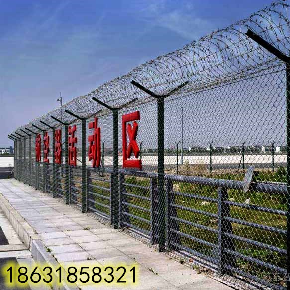 飛機(jī)場(chǎng)護(hù)欄網(wǎng)，機(jī)場(chǎng)圍界網(wǎng)，鋼筋網(wǎng)圍界